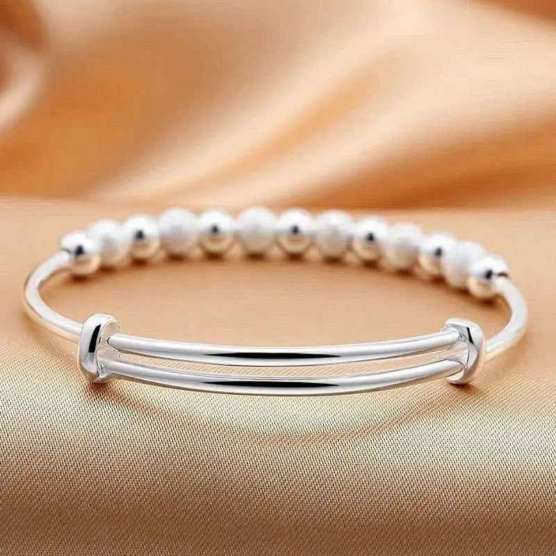 wholesale charms 925 sterling silver Lucky Beads bracelets Bangles Noble for women fashion party wedding jewelry Adjustable