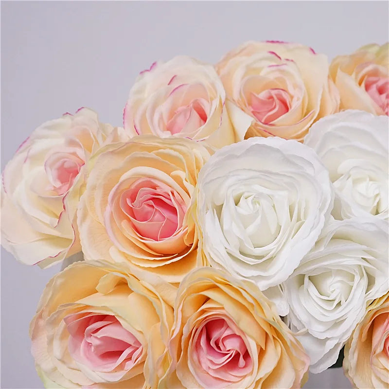4Pc Moisturizing Latex Rose Flower Real Touch Artificial Flowers Wedding Decor Roses Bridal Bouquet Home Decoration Party Floral