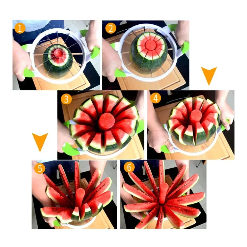Hemasa Watermelon Slicer Cutter Knife/ Stainless Steel Fruit Cutting Slicer