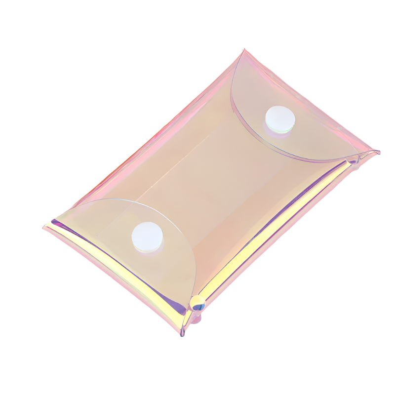 Heamsa Bubble Mart Blind Box Storage Display Box Hand-made PVC Coin Purse Transparent Key Bag Toy Dolls Hanging Small Bag