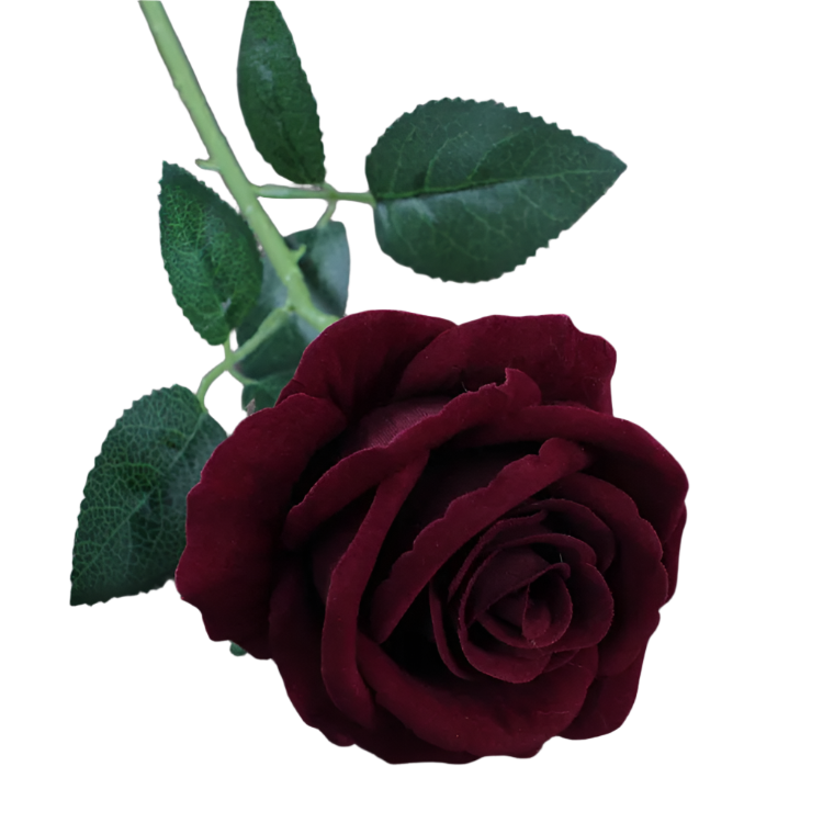 Hemasa 10Pcs Artificial Velvet Rose Flower Branch Wedding Decor Party Scence Layout Bride Holding Flowers Home Decoration Rose Flowers