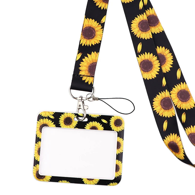 Tejesa Butterfly Lanyard Business Credit Card Holder Neck Strap Keychain Hang Rope ID Badge Holder Lariat Lasso