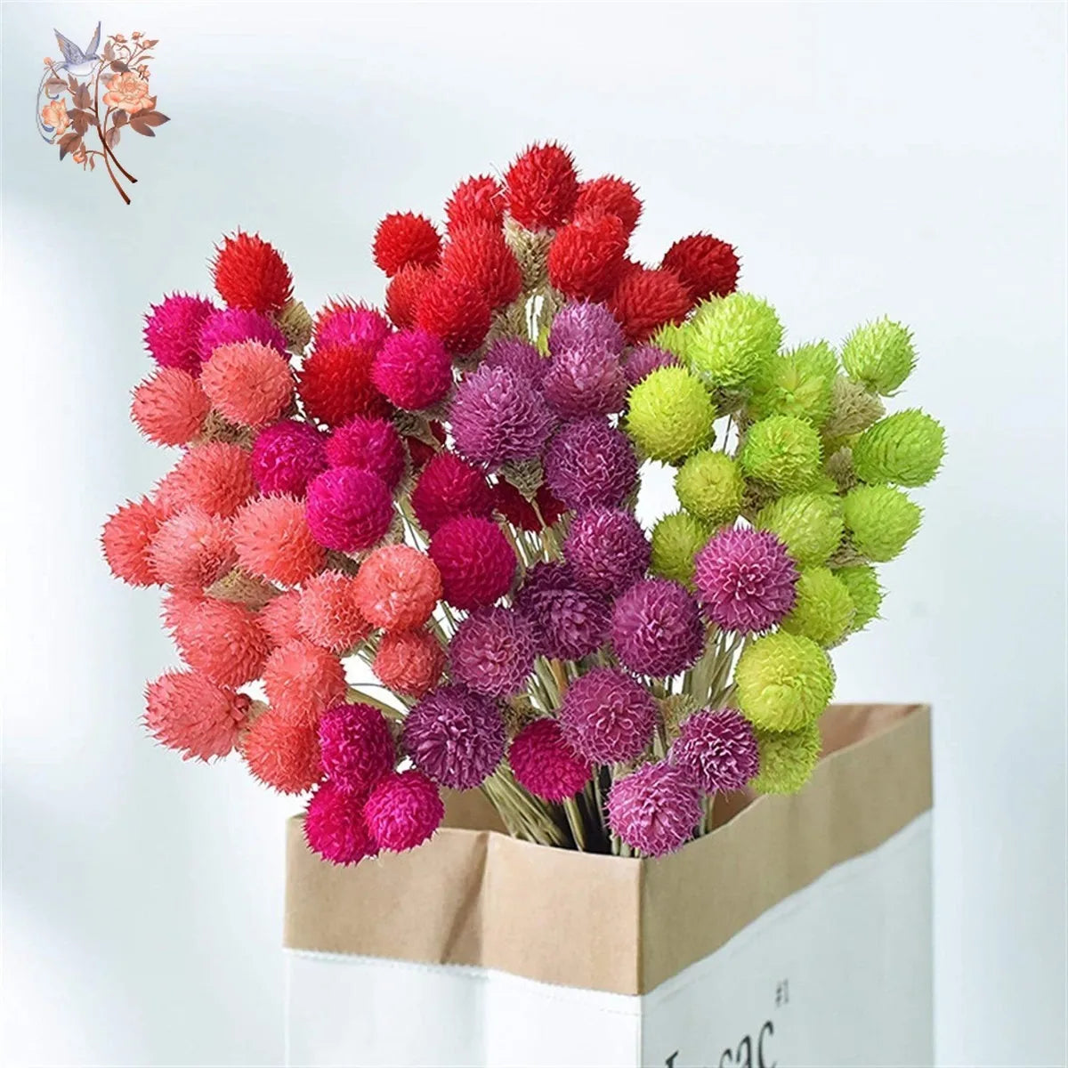 Natural Dried Strawberry Fruit Flower Bouquet DIY Handmade Christmas Floral Decor Wedding Party Decoration Home Table Ornaments
