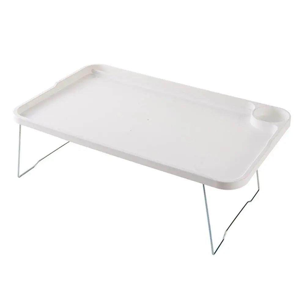 Hemasa Laptop Bed Table Portable Folding Laptop Table with Cup Holder for Student Dormitory Stable Bed Tray Desk with for Sofa for Lazy