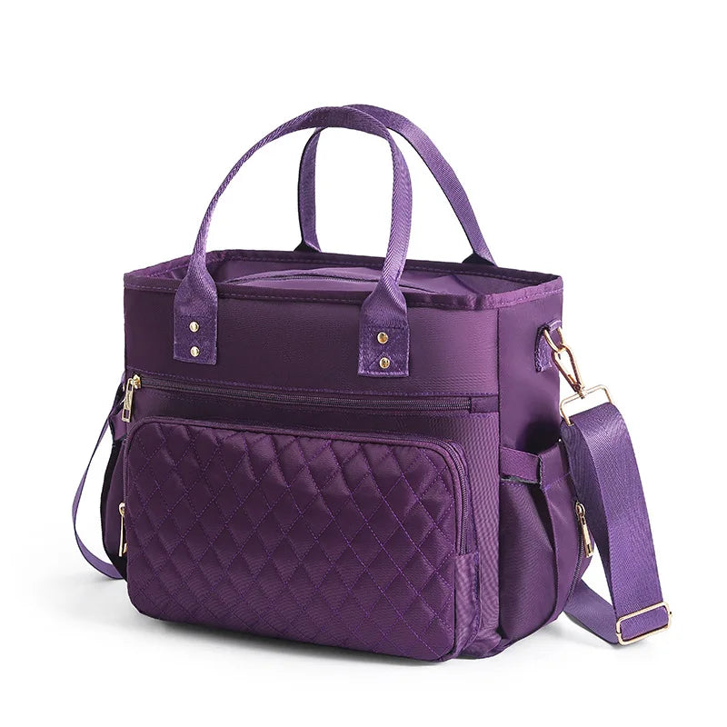 Large Capacity Fashion Bento Bag, Work Lunch Pack Insulation Pack, Waterproof Storage Bag, Travel Bag, Picnic Bag, Mommy Bag
