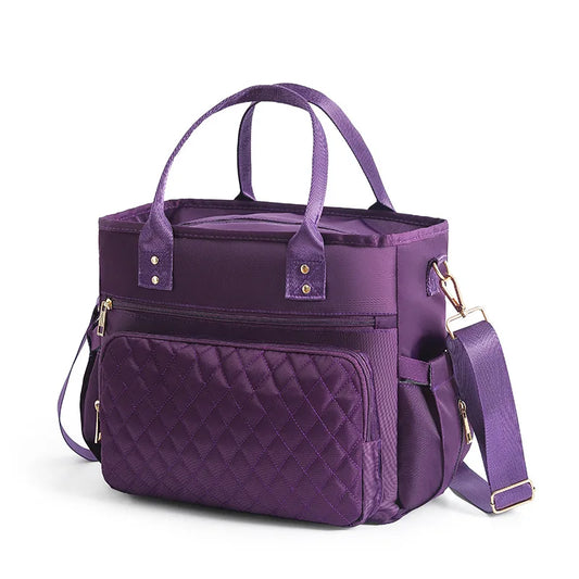 Large Capacity Fashion Bento Bag, Work Lunch Pack Insulation Pack, Waterproof Storage Bag, Travel Bag, Picnic Bag, Mommy Bag