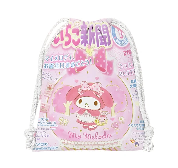 Hemasa drawstring hello kitty cartoon small bag storage bag