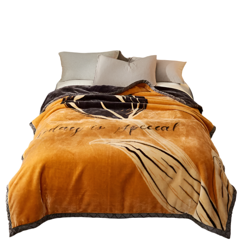 Hemasa New Flower Pettern  Pluffy warm blanket   150/180/200cm