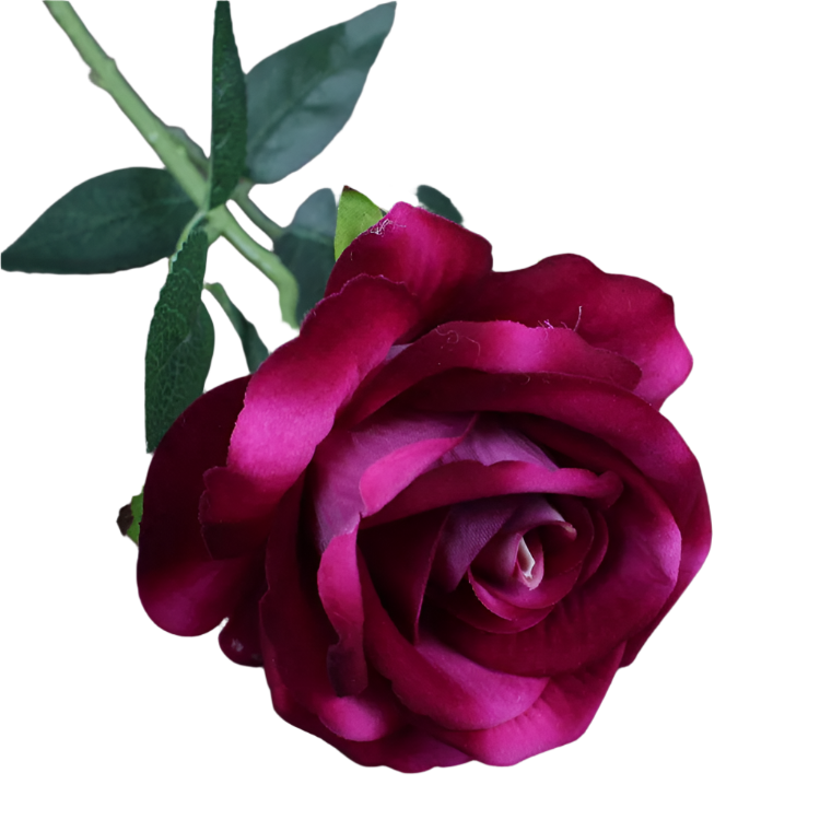 Hemasa 10Pcs Artificial Velvet Rose Flower Branch Wedding Decor Party Scence Layout Bride Holding Flowers Home Decoration Rose Flowers