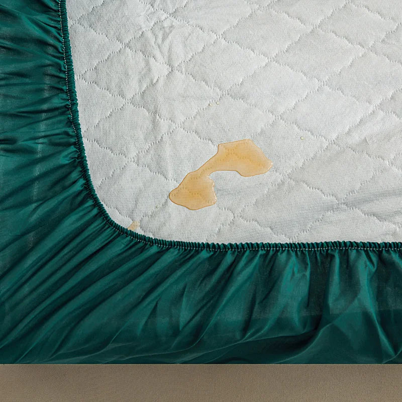 Waterproof Mattress Pad Queen King Mattress Protector Thick Mattress Cover Quilted Fitted Sheet Bed Pad Cover ( No Pillowcase)