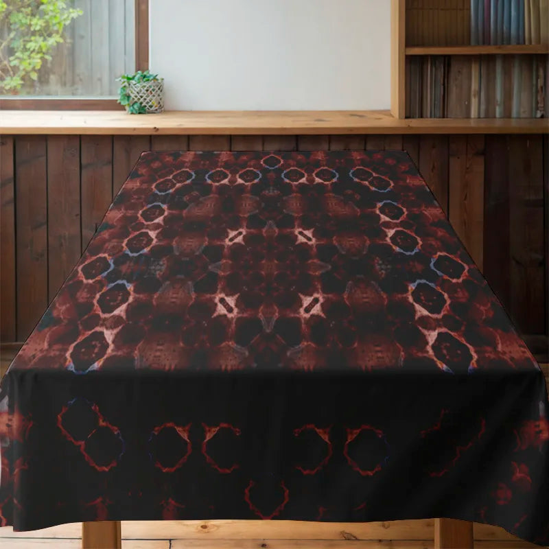 Tejesa Black Marble Print  Anti-slip Waterproof  Tablecloth for  Home /Decor/ Dining Room Linen Cover