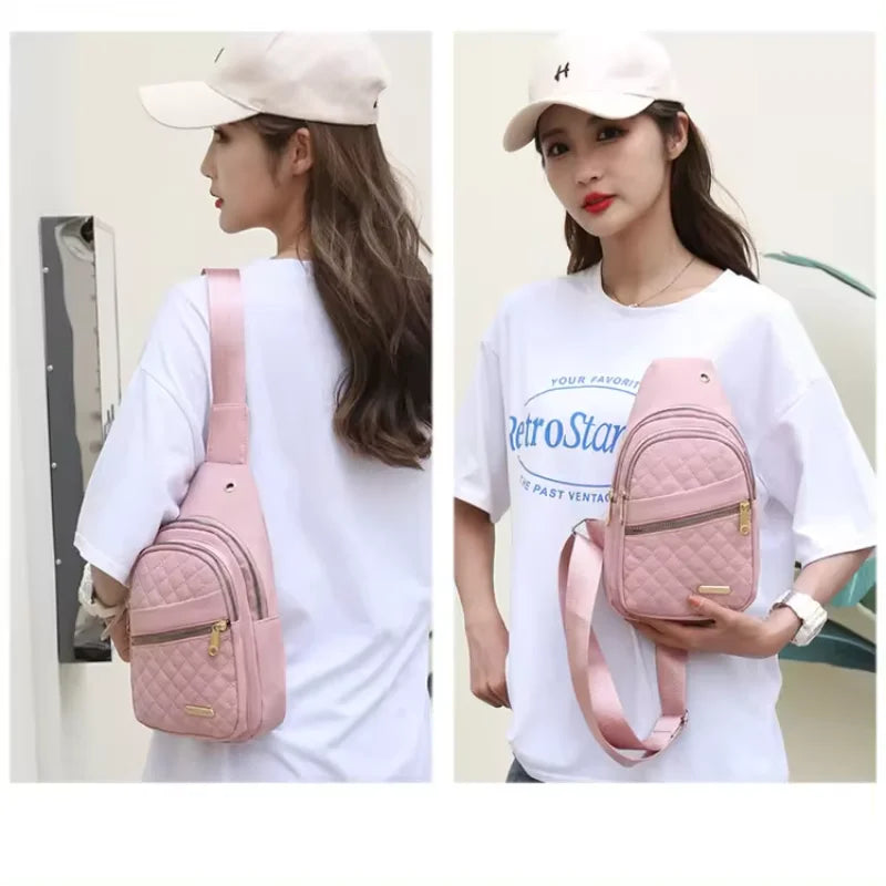 Hemasa Waterproof Large Capaicty Chest Bag Unisex Fashion With Digit Punch