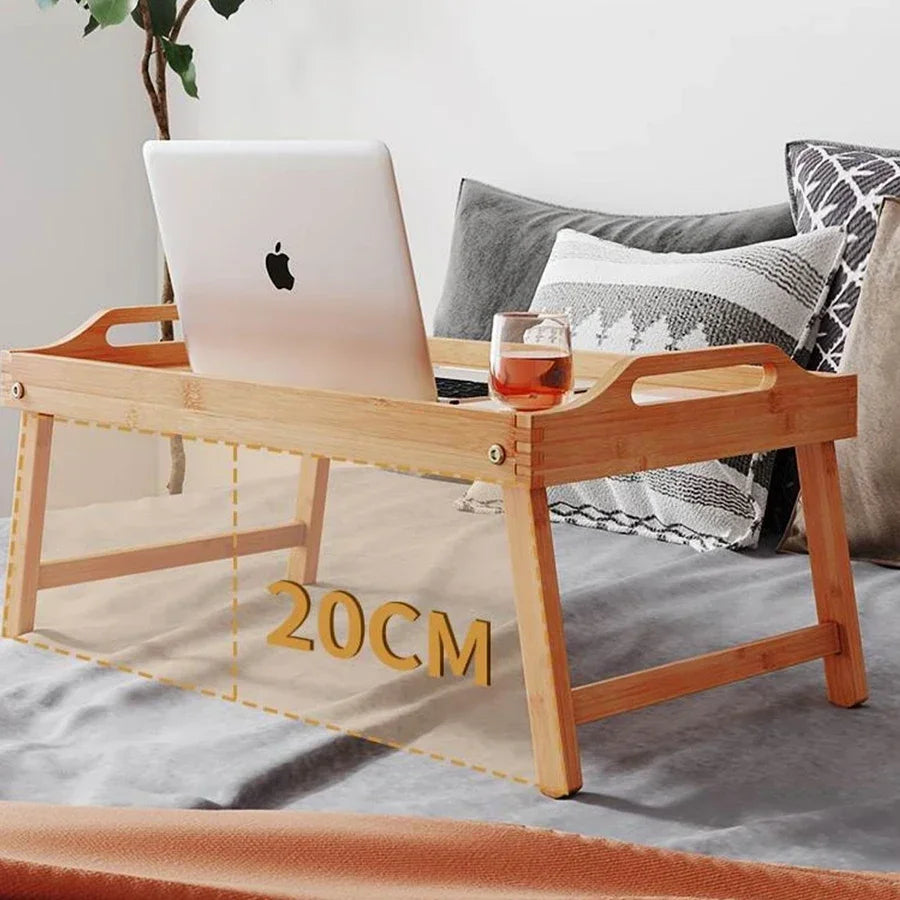 Hemasa Table Dessert Folding Tray Bedroom Breakfast Tray Desk Office Tea Tray Multifunctional Reading Rack Floor Computer Desk Board