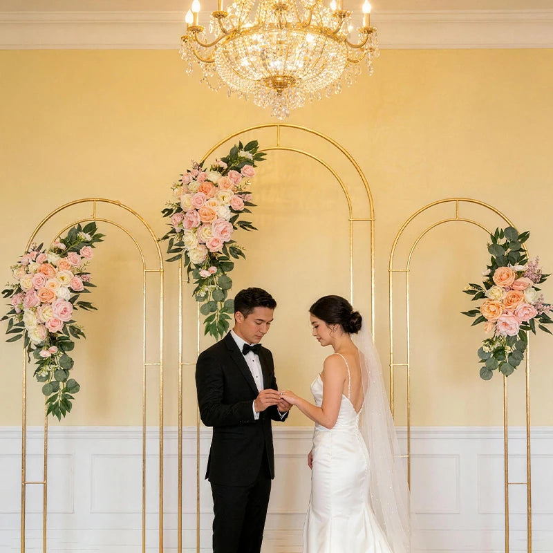 Tejesa Artificial Flower Arch for Home Decoration/Wedding/ Festival, Hotel and Auditorium