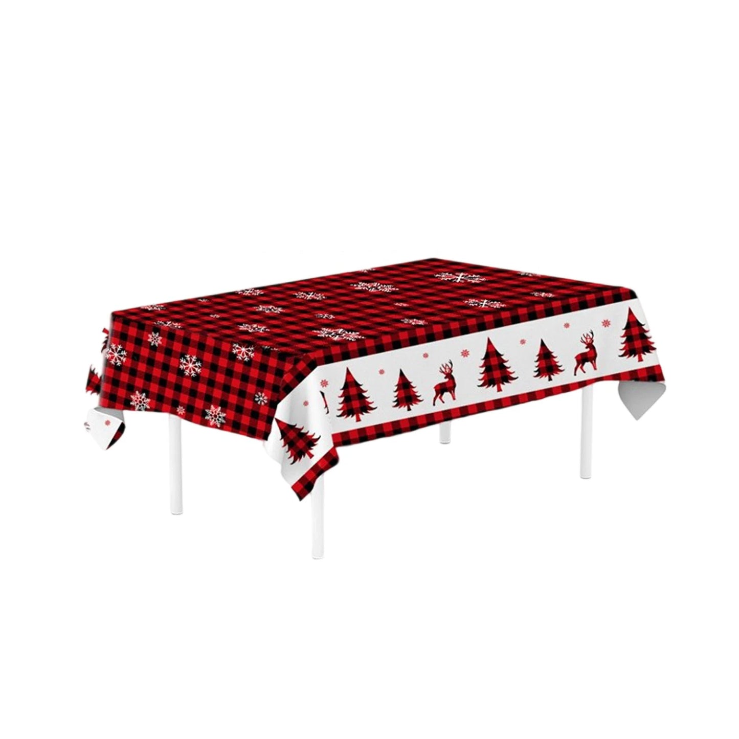 Tejesa Christmas Theme Party Tablecloth / Party Venue Layout Decorations Christmas Decoration Table Cloth