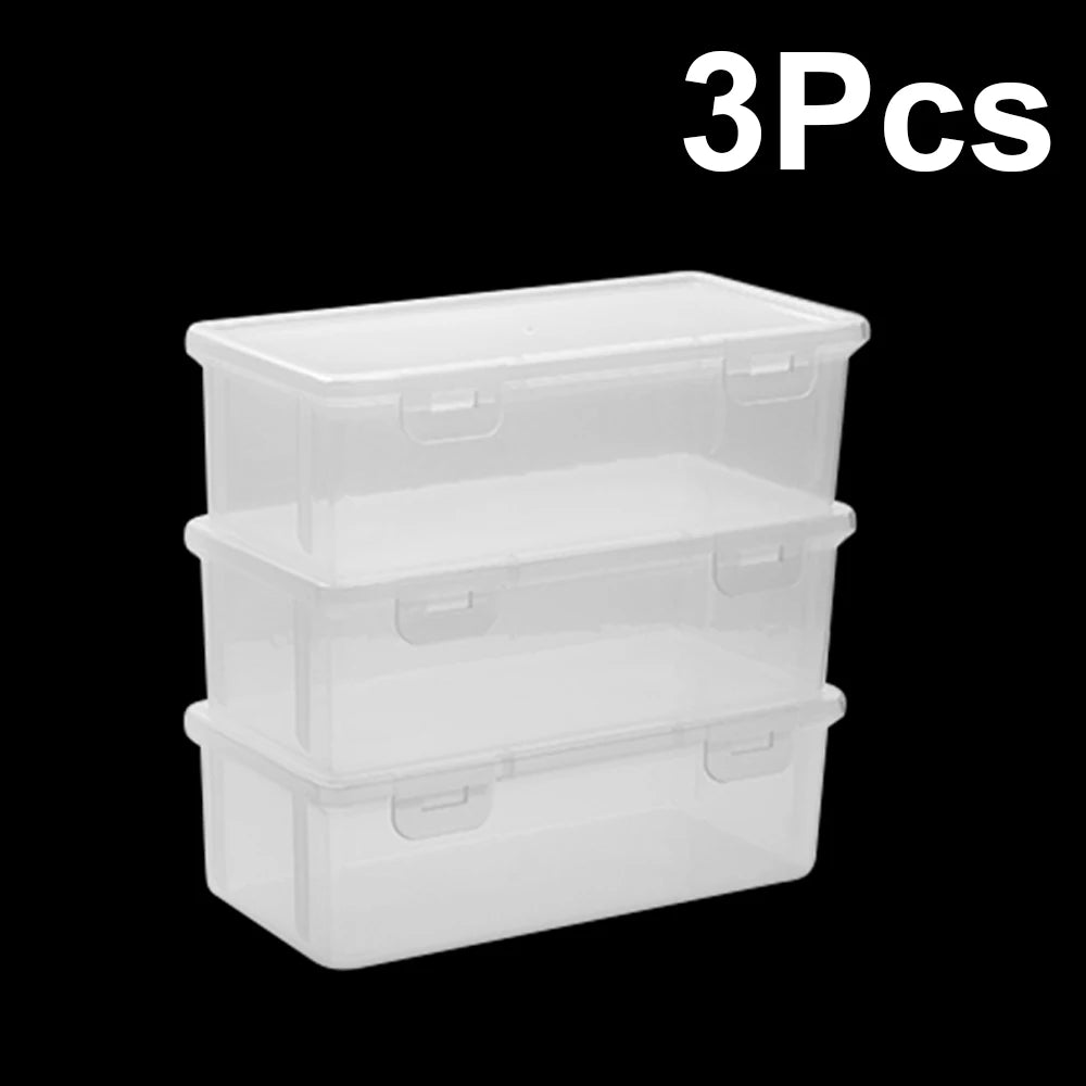 Tejesa 3/6pcs Transparent Pencil Cases/ Sketccil Case Storage Case Art Student Pencil Case/School Office Supplies