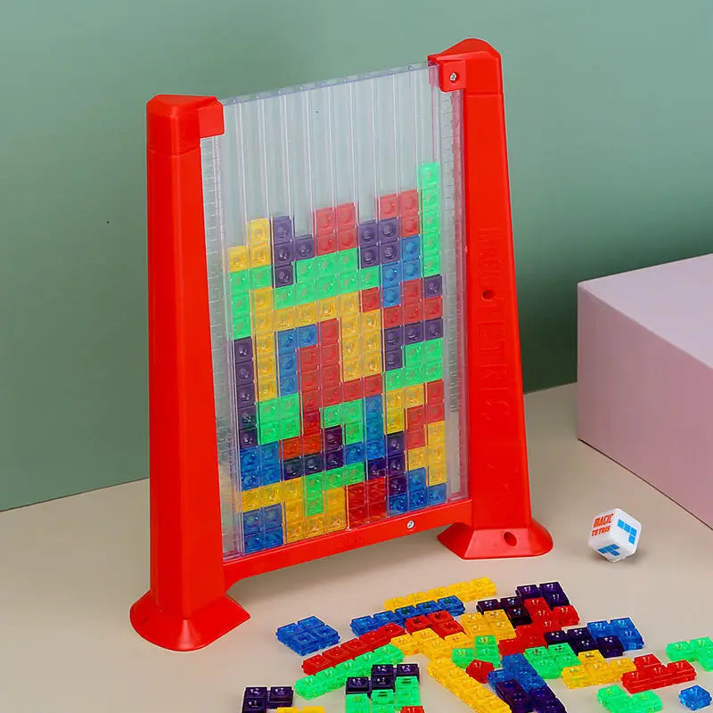 Hemasa 3D Three-dimensional Jigsaw Puzzle Toy Creative Desktop Game Building Blocks Tangram Math Interactive Kids Educational Toy