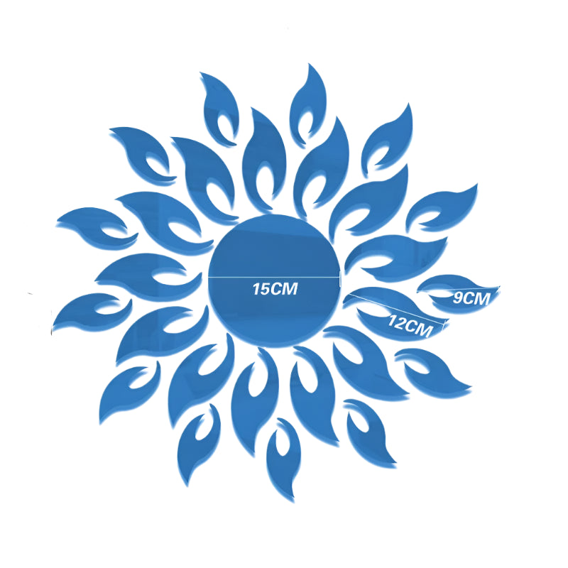 Hemasa Mirror Sun  Flower room decor Art Removable Wall Sticker