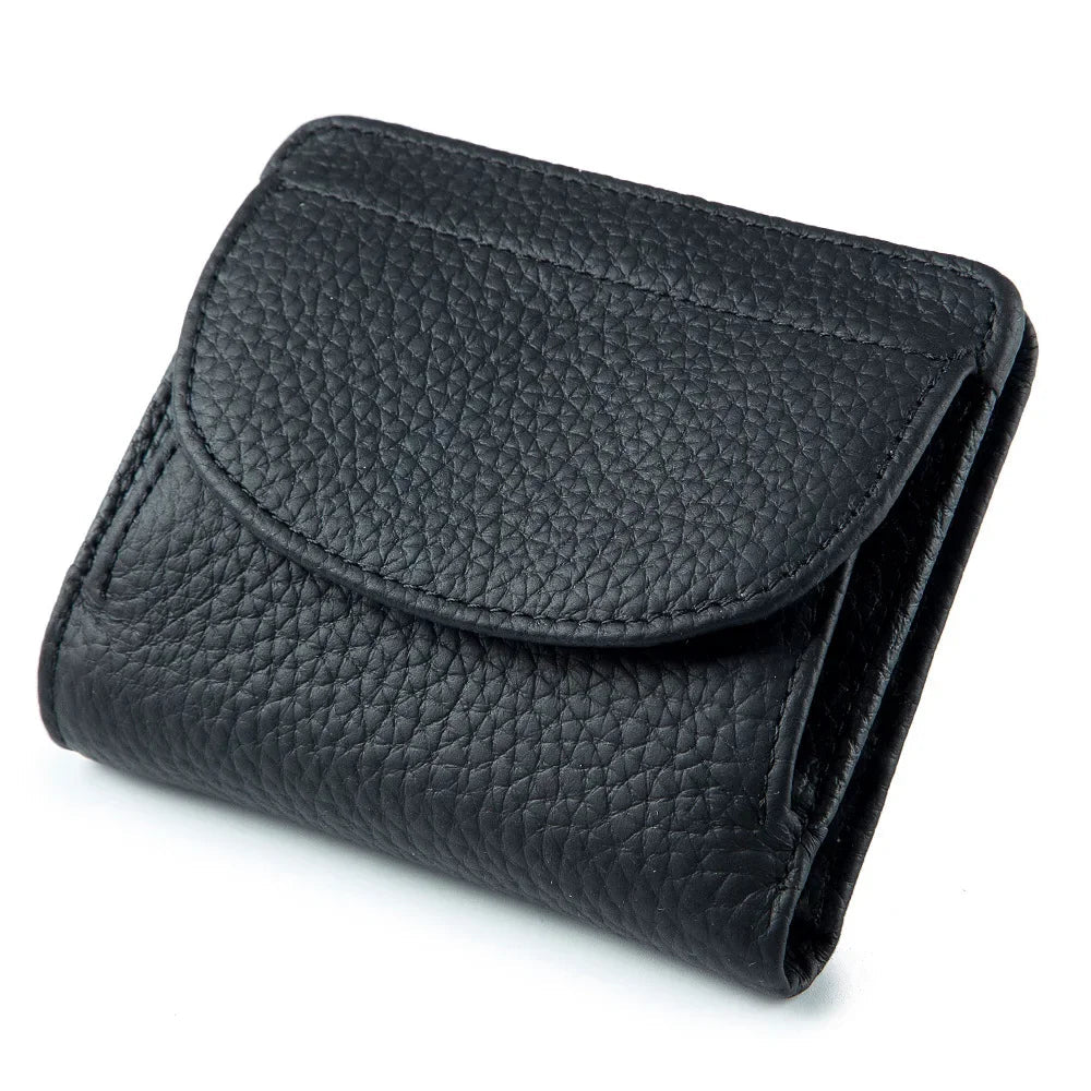 Tejesa Genuine Leather Rfid Blocking Credit Card Wallets /Short Compact Cute Small Coin Purse for Women