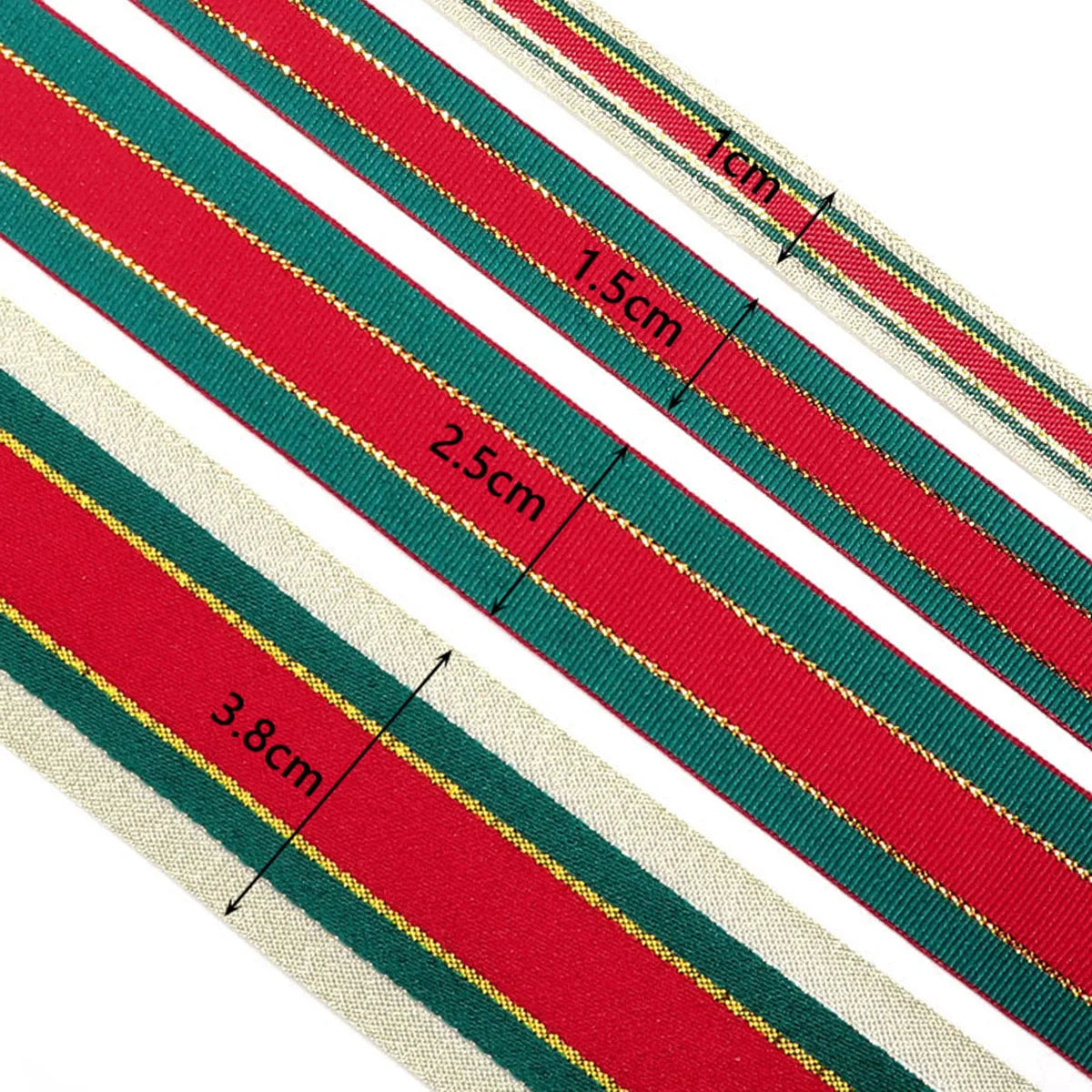 5/10yards 10/15/25/38mm Red Christmas Ribbon for DIY Bow Crafts Party Wedding Christmas Decoration New Year Flower Gift Packing
