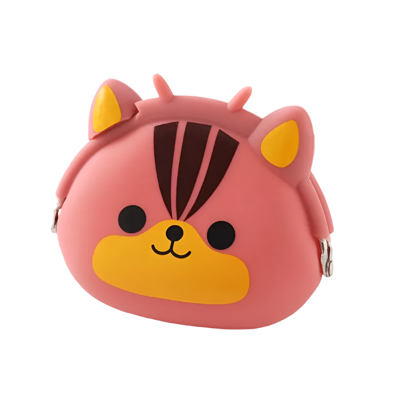 Hemasa Animal cartoon creative clip coin wallet Silicone new coin wallet children's cute key storage bag
