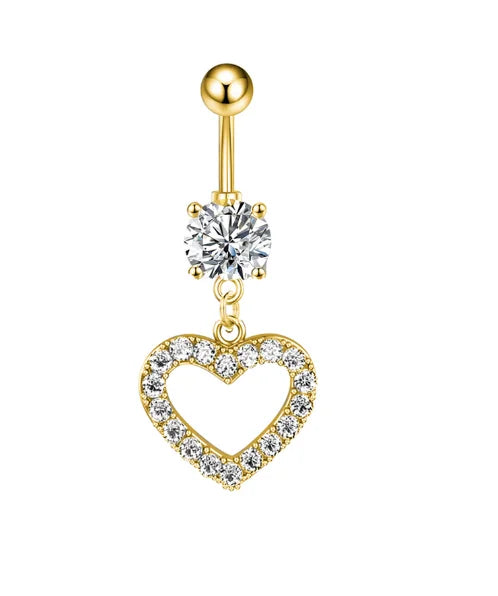 1pc Dragon Butterfly Flower Heart Belly Button Rings Blue Pink Crystals Zircon Dangled Navel Belly Piercing Nombril for Women