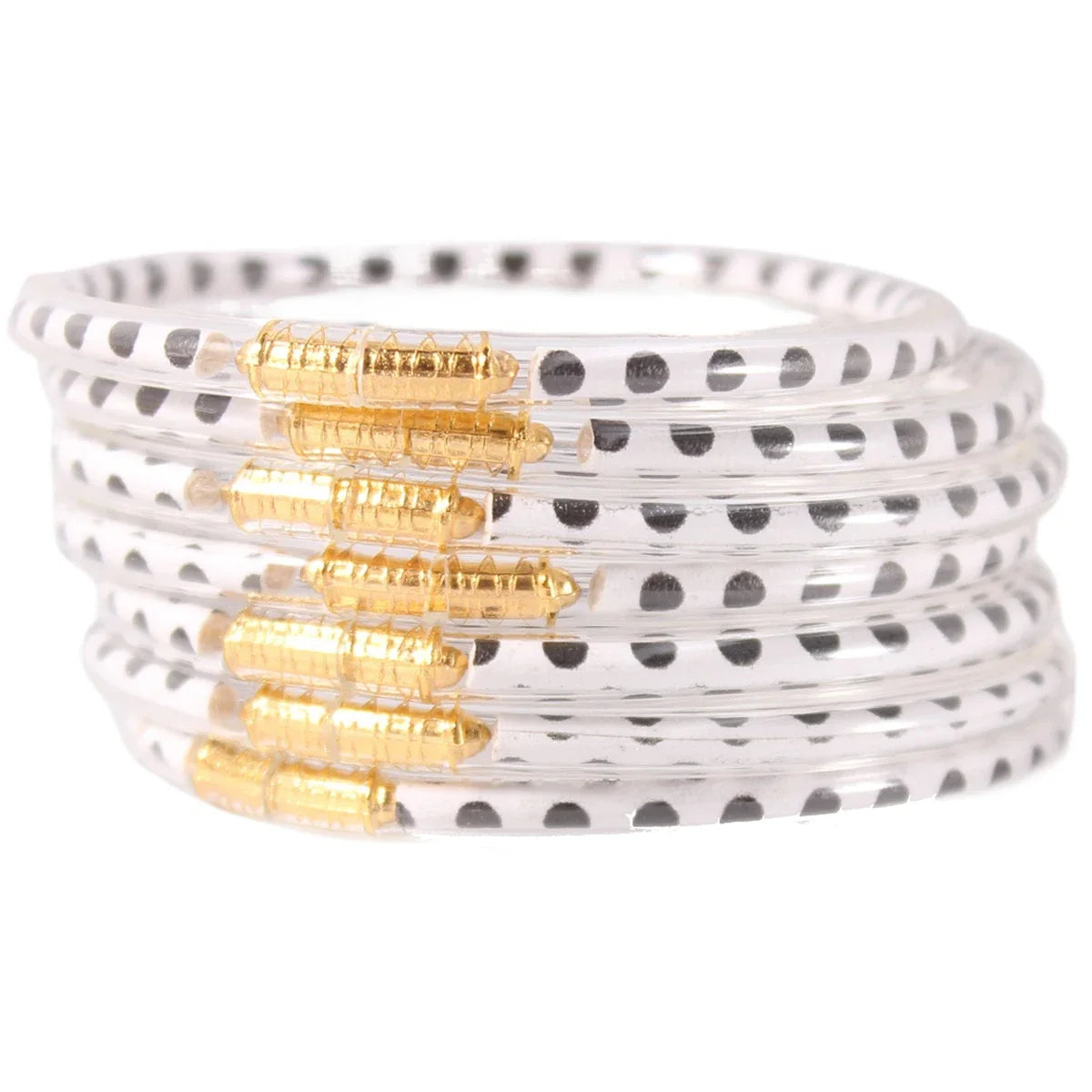 7pcs/set Stack Leopard Print Bangle Bracelet for Women Cheetah Print Silicone Bangle  Jewelry