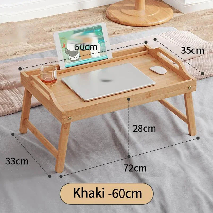 Hemasa Table Dessert Folding Tray Bedroom Breakfast Tray Desk Office Tea Tray Multifunctional Reading Rack Floor Computer Desk Board