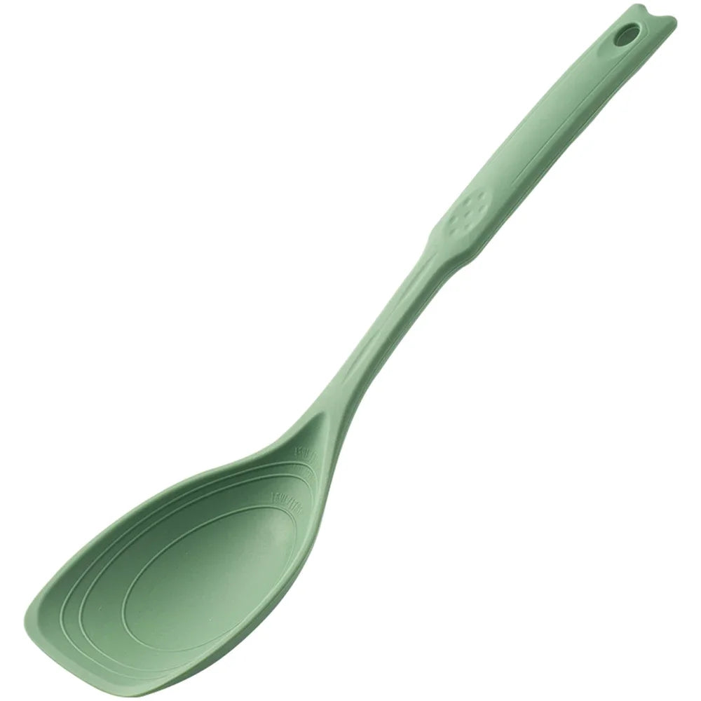 Hemasa Silicone Spoon Multi-use  Comfortable Non-slip Round Handle Large Cooking Utensils Mixing Spoon