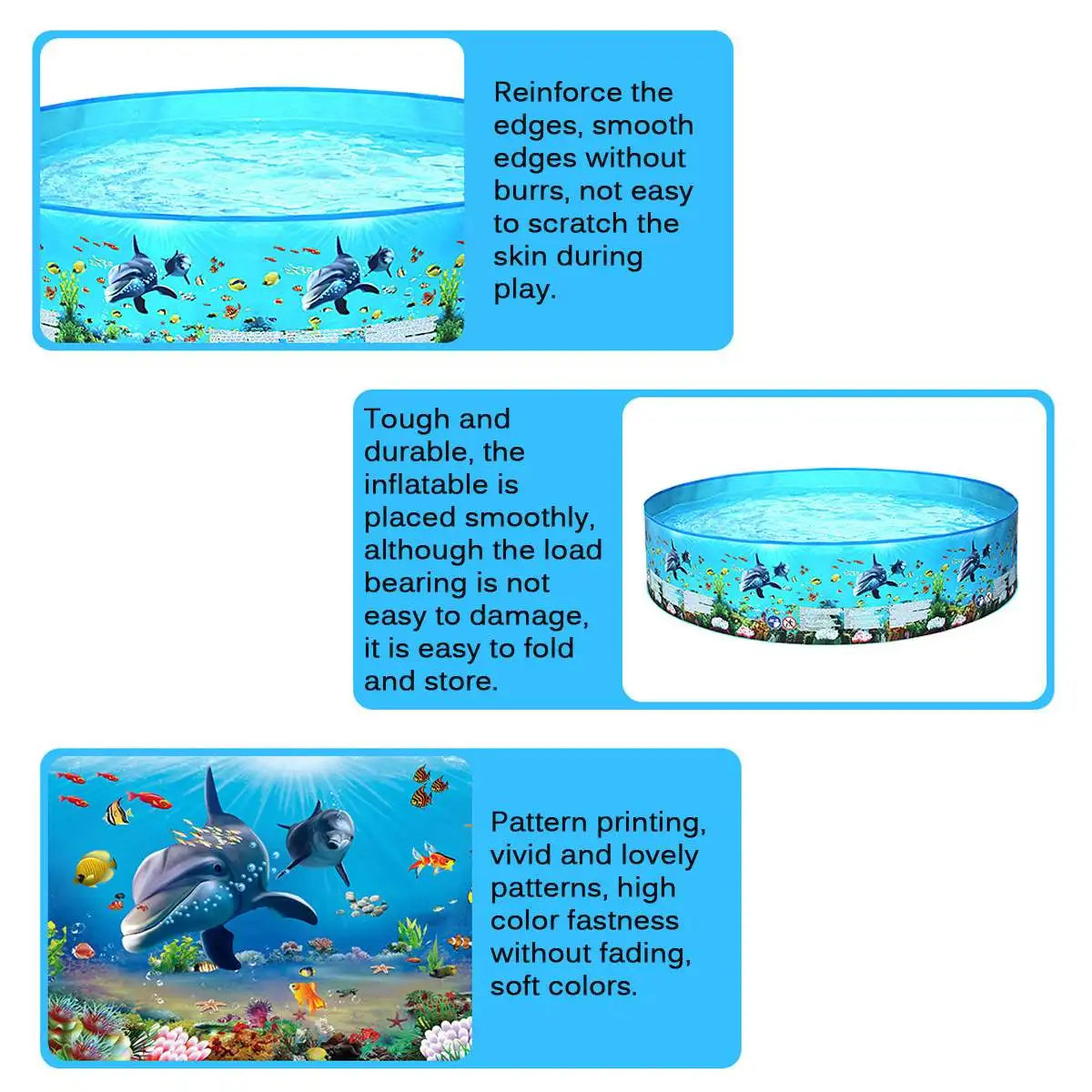 Hemasa  Round Paddling Pool  for Summer / Outdoor /Party Supplies For Kids and Adult