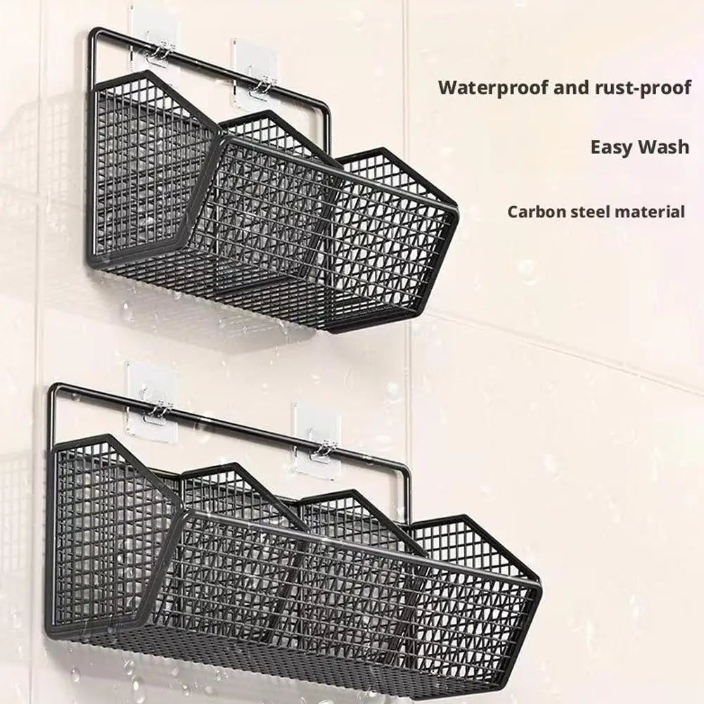 Tejesa Wall-mounted Kitchen Storage Basket  Partition Storage Rack for Kitchen Ingredients Sorting Storage Basket