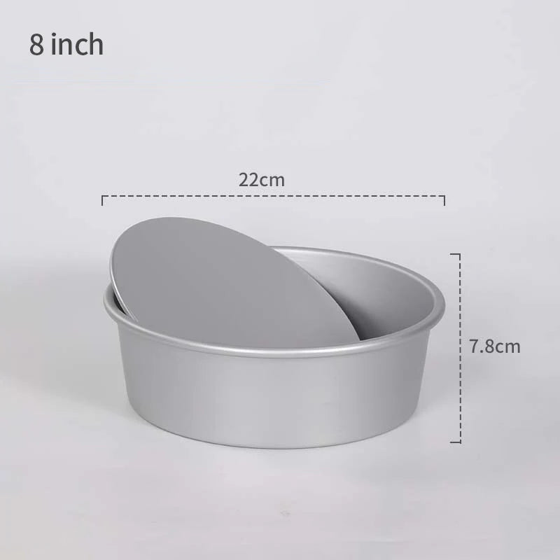 Heamasa 4/5/6/7/8/9/10 Inch Birthday Cake Mold Shaped Aluminum Alloy Cake Mold Baking Tray Mold Bakeware Cake Trays
