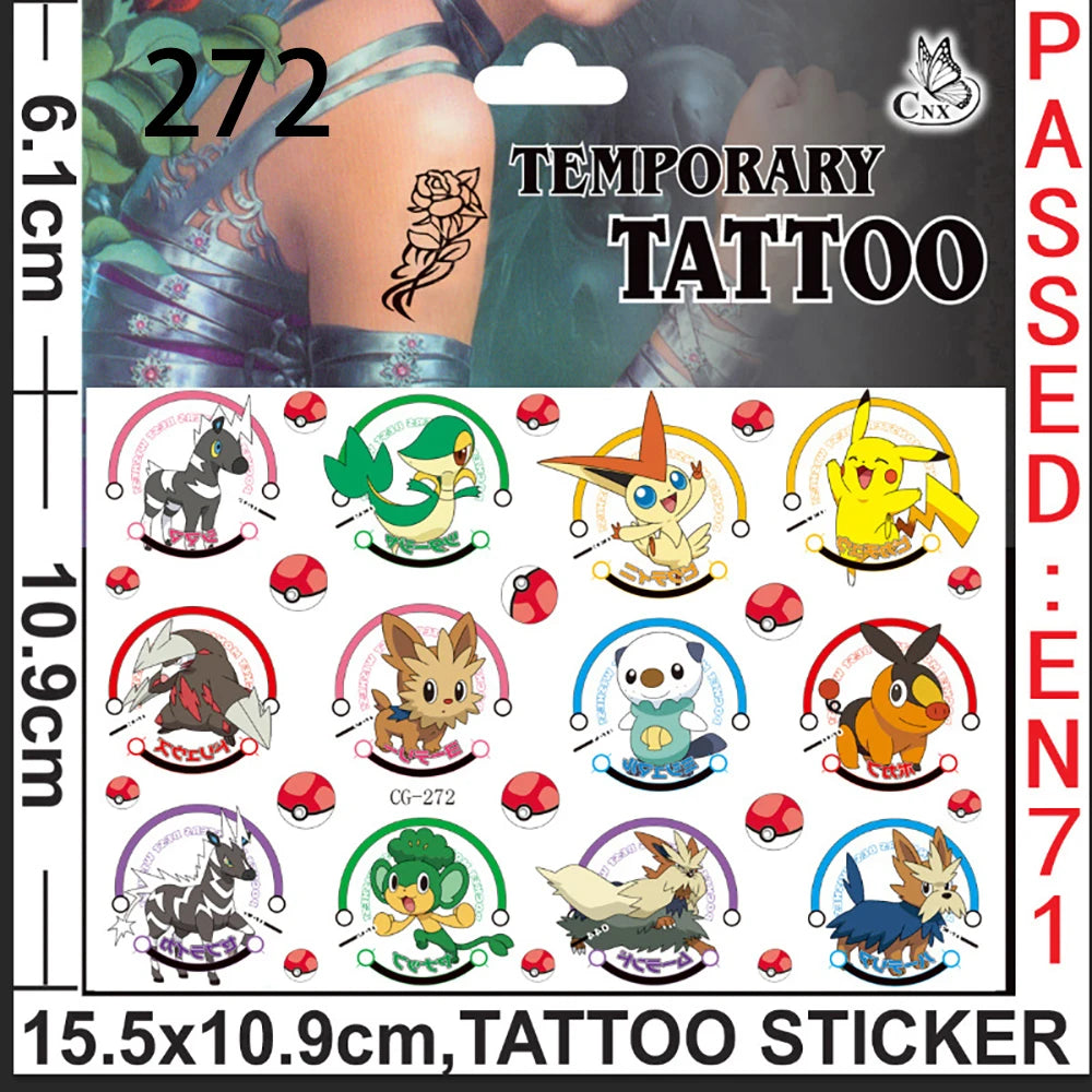 Tejesa Pokemon Pikachu Birthday Party Favors Gifts Slap Bracelets Stamps Tattoos Stickers Kids Goodie Bag Fillers Party Supplies Decora