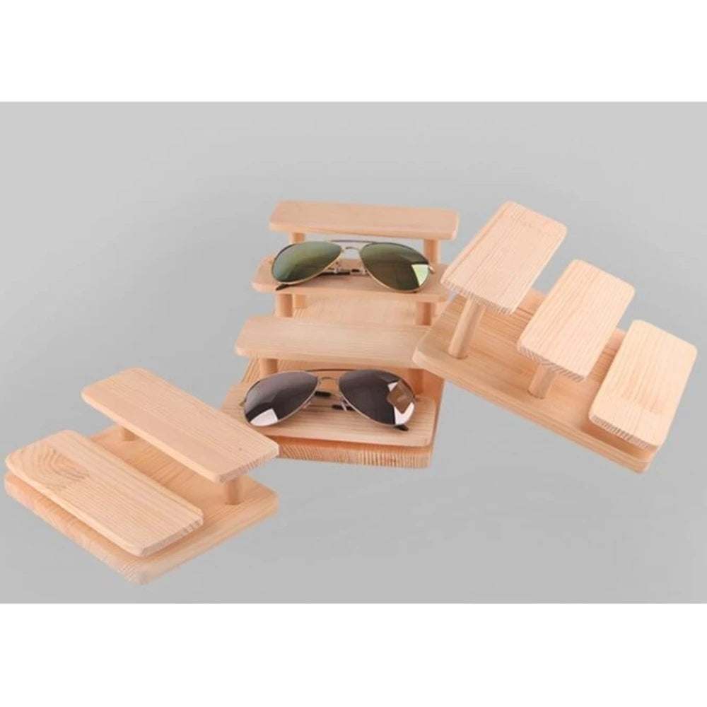 Wooden 2/3/4 Layers Puppet Toy Display Eyeglasses Showing Rack Jewelry Holder Bracelet Tray Stand Watch Cosmetics Shelf
