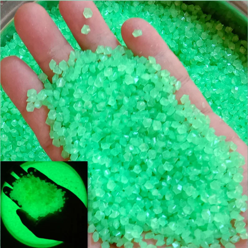1000 Pcs Glow Sand Glow In Dark Stone Pebble Garden Yard Outdoor Lawn Decoration Fish Tank Aquarium Home Diy Decor 3-5mm