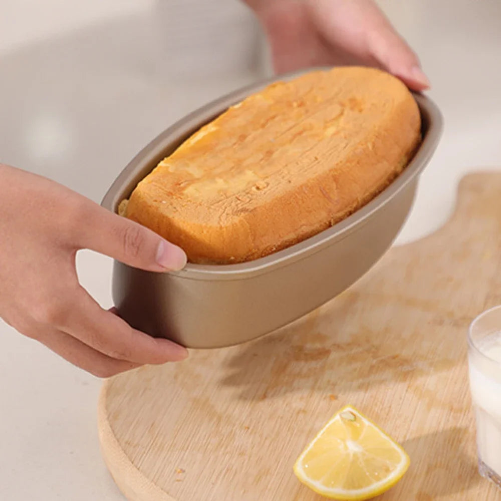 Hemasa  Oval Shape Cheesecake Baking Bread Pan /Non-stick Toast Cake Mold Tray