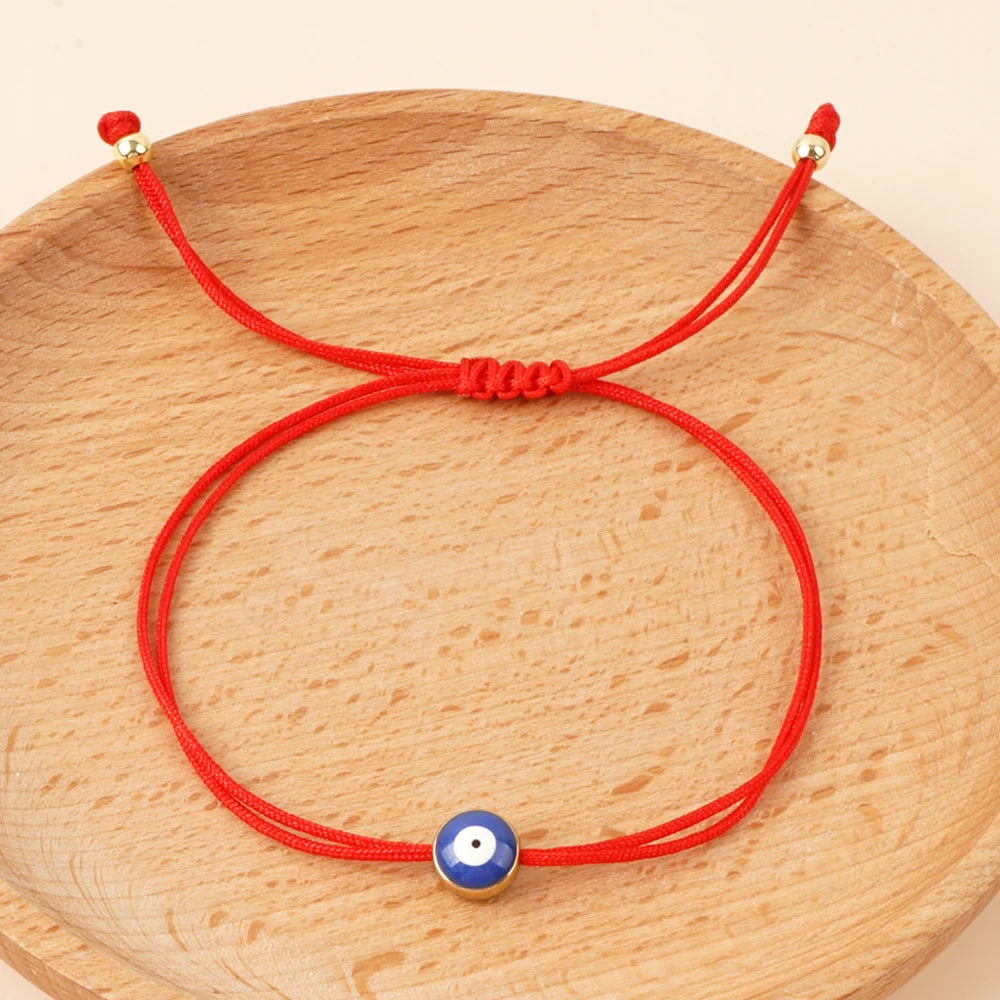 Go2boho Red Rope Cord Bracelets March Chain Handmade Miracle Evil Eye Luck Bohemian Greek Tradition Jewelry For Women Men
