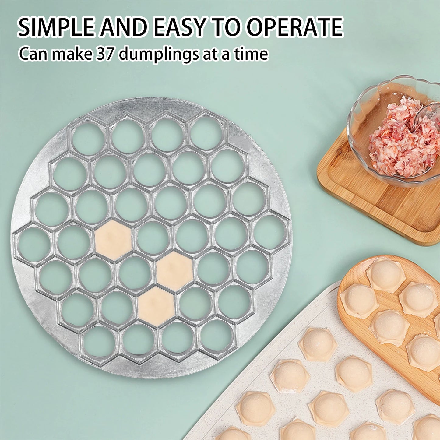 Tejesa 3/1pc Dumpling Moulds Aluminum Alloy Fast Pelmeni Maker Ravioli Mould for Kitchen Cooking Dumplings Pies Wontons Fruit Pies Tool