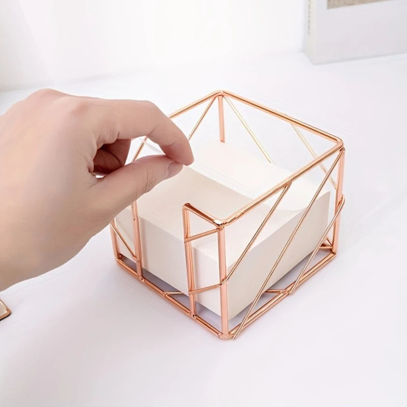 Tejesas Sticky Note & Memo Box Holder, Post Note Dispenser, Desk Organizer Storage Box for Home School Office