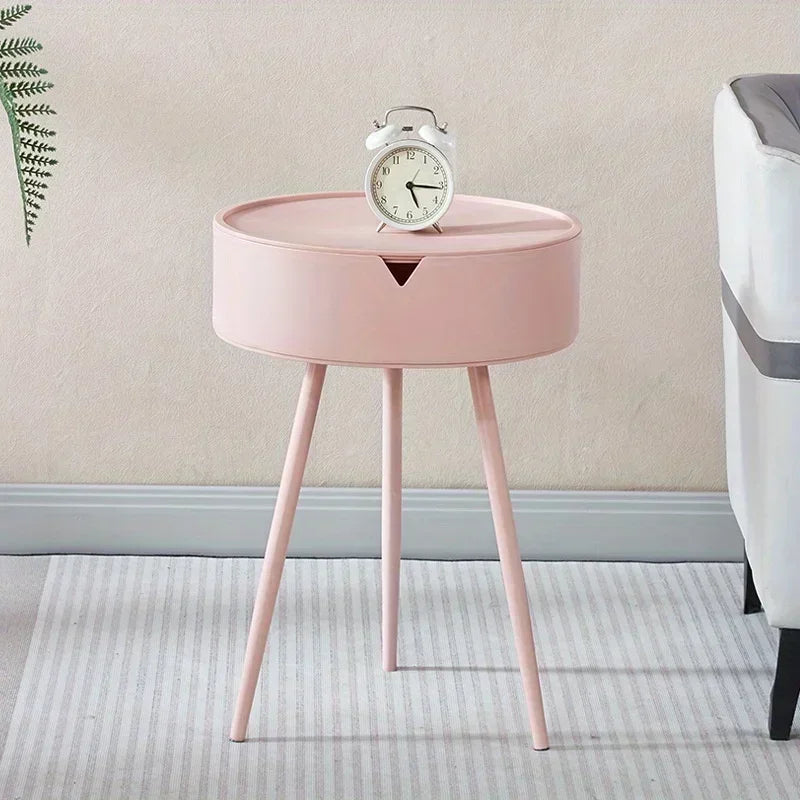 Sofa Side Bedside Coffee Table Desk Space-Saving Table Versatile Bedside/Coffee Use, Modern Design, Easy to Clean
