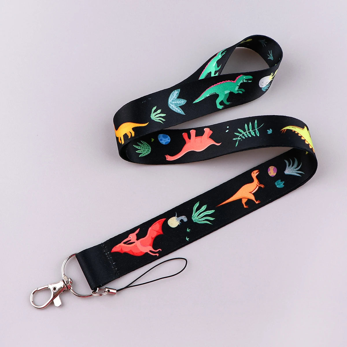 Tejesa  Dinosaurs Credential Holder Lanyards for Keys Neck Strap ID Card Keychain Cell Phone Straps Keyring Accessories Boys Gifts