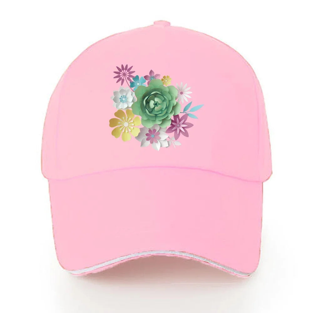 Baseball Caps Women Walking Visors Hat Autumn Outdoor Hats Unisex Adjustable Cotton Summer Sun Visors 3D Series Print Cap