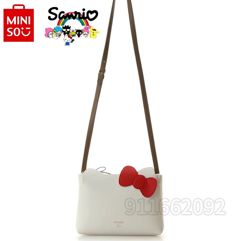MINISO Hello Kitty New Mini Backpack Luxury Brand Original 2-piece Set Women's Backpack Cartoon Cute Women's Bag Fashion Trend
