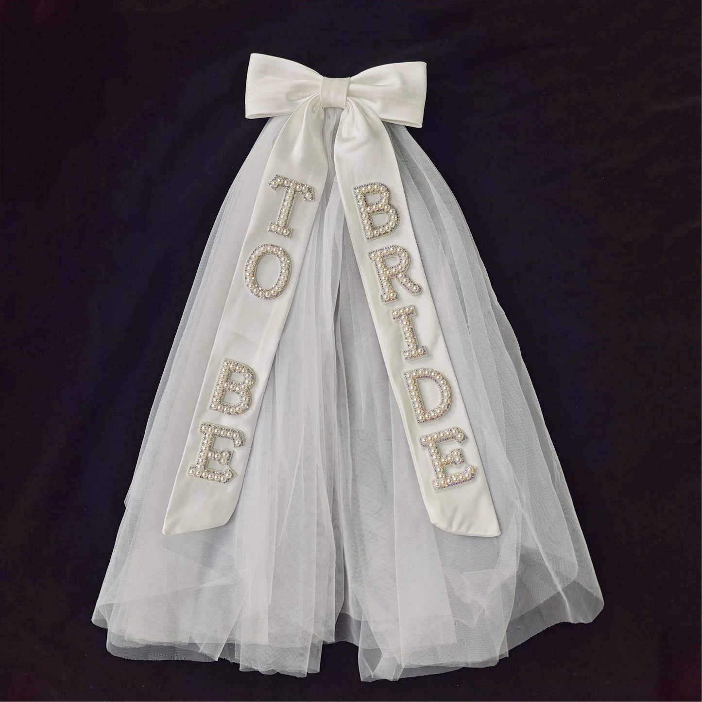 1PCS BRIDE TO BE Butterfly Knot Pearl Headcloth Creative Bridal Shower Party Supplies Engagement Outdoor Wedding  Favor Gifts
