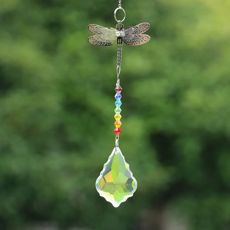 Hemasa 1PCS AB Crystal Suncatchers/Dragonfly Pendant/Window Decor Christmas Birthday Gifts