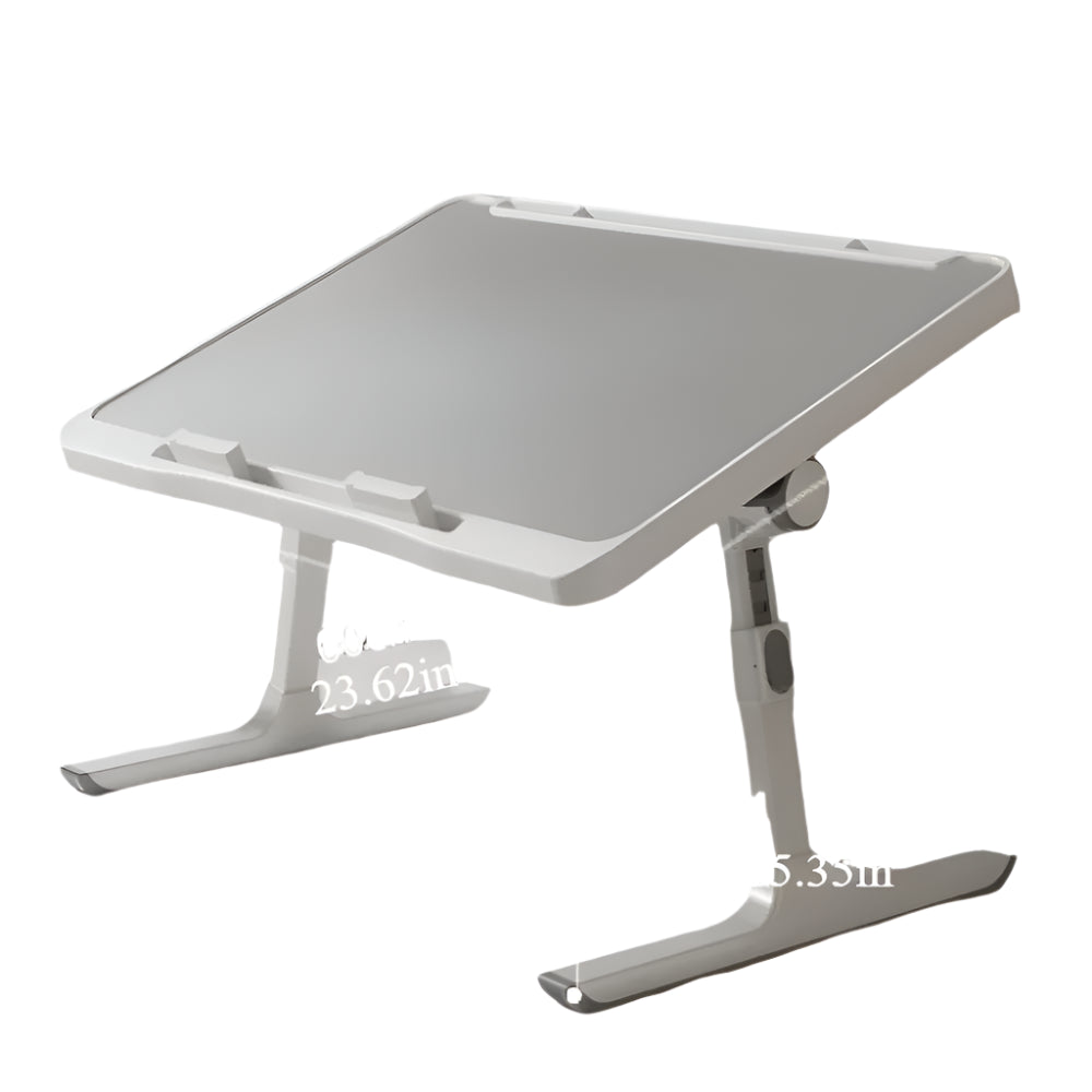 Hemasa Foldable laptop bed tray table, height and angle adjustable laptop bed table, laptop table for bed/sofa/sofa chair/floor, laptop