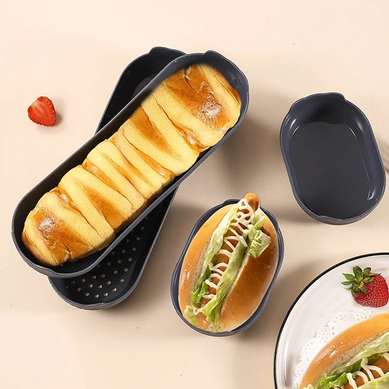 Tejesa 4Pcs Baking Mold Loaf Pan Heat Resistant Toast Bread Mould