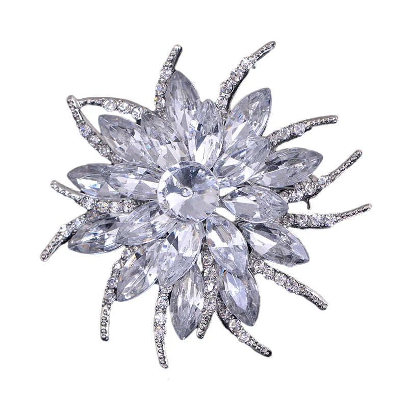 Sunflower Women's Brooch Jewelry New Fashion Retro Fashion Flower Brooch Crystal Rhinestone Jewelry Wedding Date Party Gifts