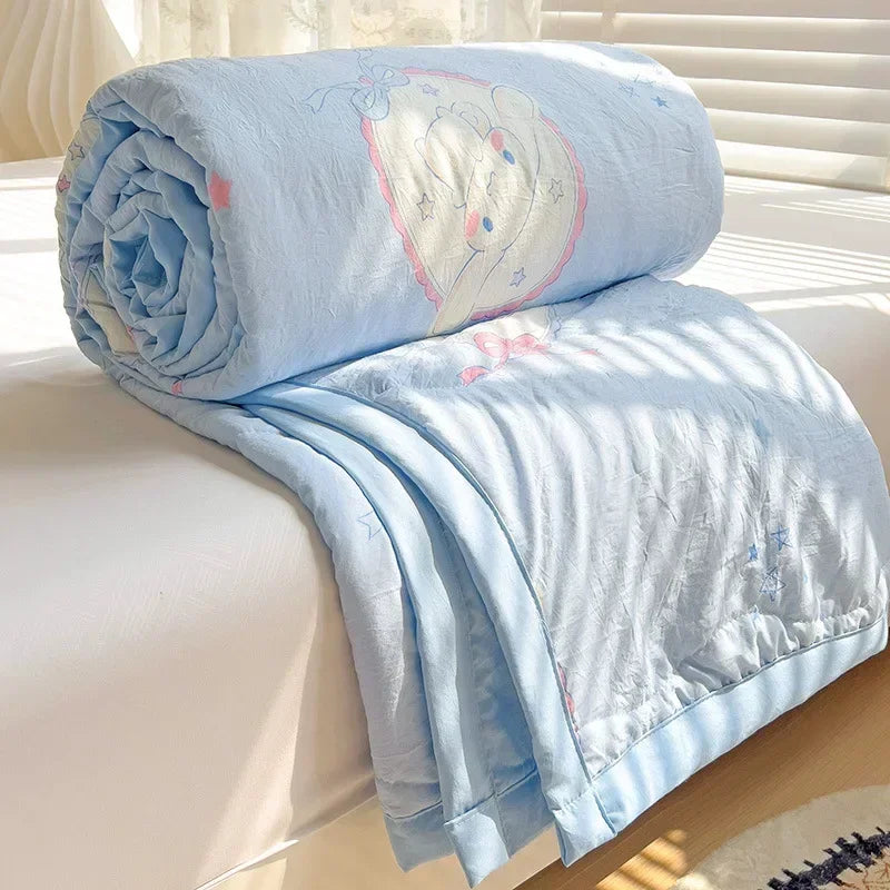Hemasa   Children's Nap Quilt Office Blanket Cute Class A Washed Cotton