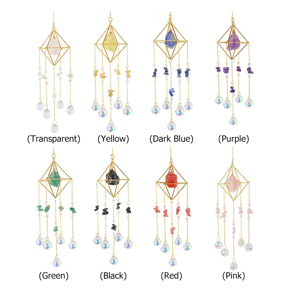 Hanging Sun Catcher Creative Rainbow Maker Ornament Versatile Sun Catcher Wind Chime for Wedding Decoration